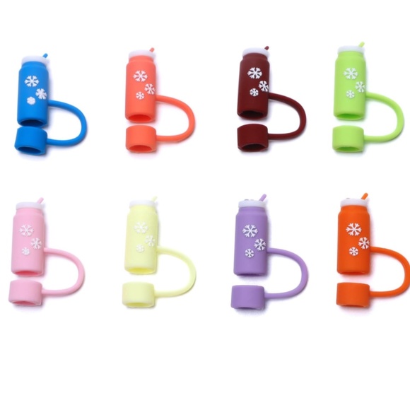 8pcs Silicon Straw Toppers for Stanley Tumbler 40 oz - Picture 3 of 6